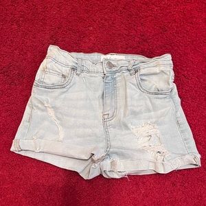 Light wash jean shorts by sws denim co